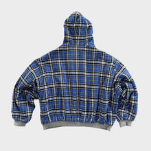 Iker | Sudadera Oversize Reversible con Capucha Hombre Cuadros