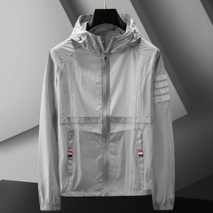 Iker | Varsity Jacket Hombre con Capucha Rompevientos