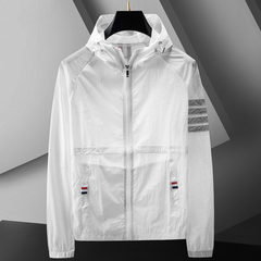 Iker | Varsity Jacket Hombre con Capucha Rompevientos