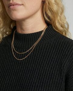 Inés | Conjunto de Punto de Jersey Mujer Falda Midi Cuello Alto