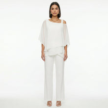 Inmaculada | Conjunto Elegante de Gasa Mujer Escote Asimétrico