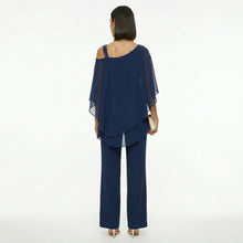 Inmaculada | Conjunto Elegante de Gasa Mujer Escote Asimétrico