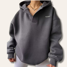 Irene | Sudadera Deportiva Oversize con Capucha Mujer Escote V