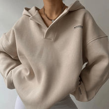 Irene | Sudadera Deportiva Oversize con Capucha Mujer Escote V
