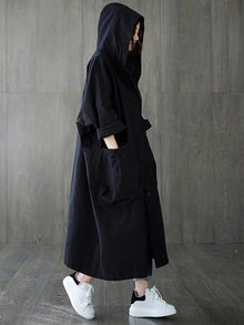 Irene | Trench Coat Largo con Capucha Mujer Oversize