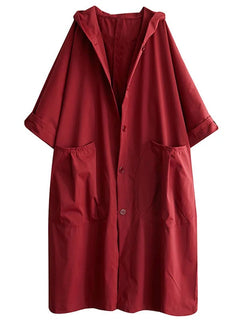 Irene | Trench Coat Largo con Capucha Mujer Oversize