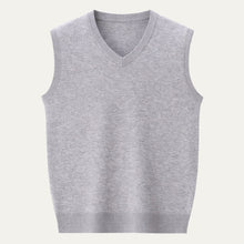 Iván | Chaleco de Punto Cuello en V Hombre Gilet Clásico
