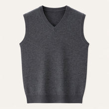 Iván | Chaleco de Punto Cuello en V Hombre Gilet Clásico