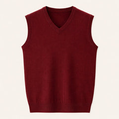 Iván | Chaleco de Punto Cuello en V Hombre Gilet Clásico