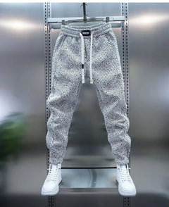 Iván | Pantalón Deportivo de Punto Acanalado Hombre Jogger Tobillo