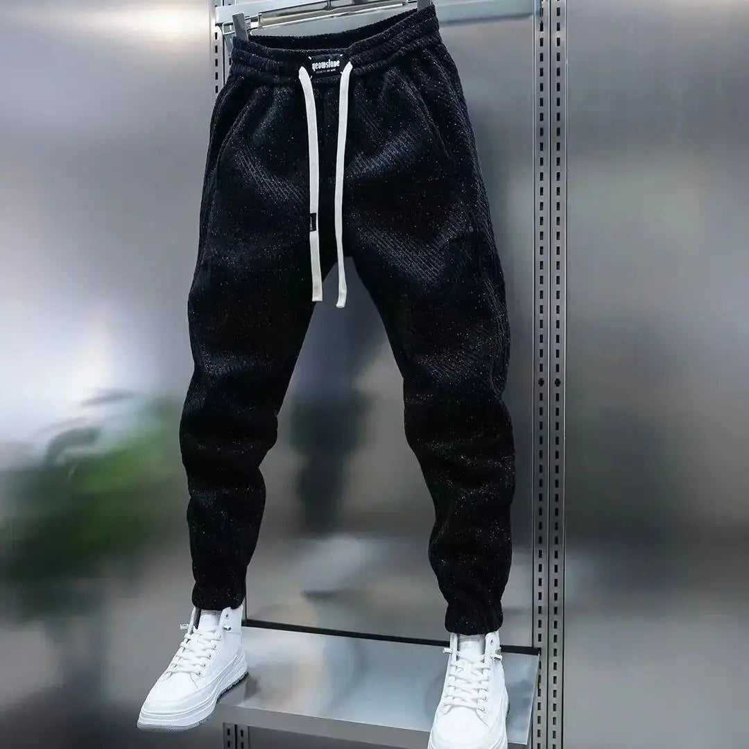 Iván | Pantalón Deportivo de Punto Acanalado Hombre Jogger Tobillo