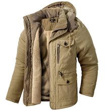 Iván | Puffer Jacket Hombre con Capucha Forro Polar Interior