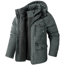 Iván | Puffer Jacket Hombre con Capucha Forro Polar Interior