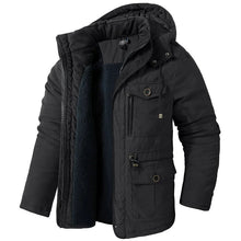 Iván | Puffer Jacket Hombre con Capucha Forro Polar Interior