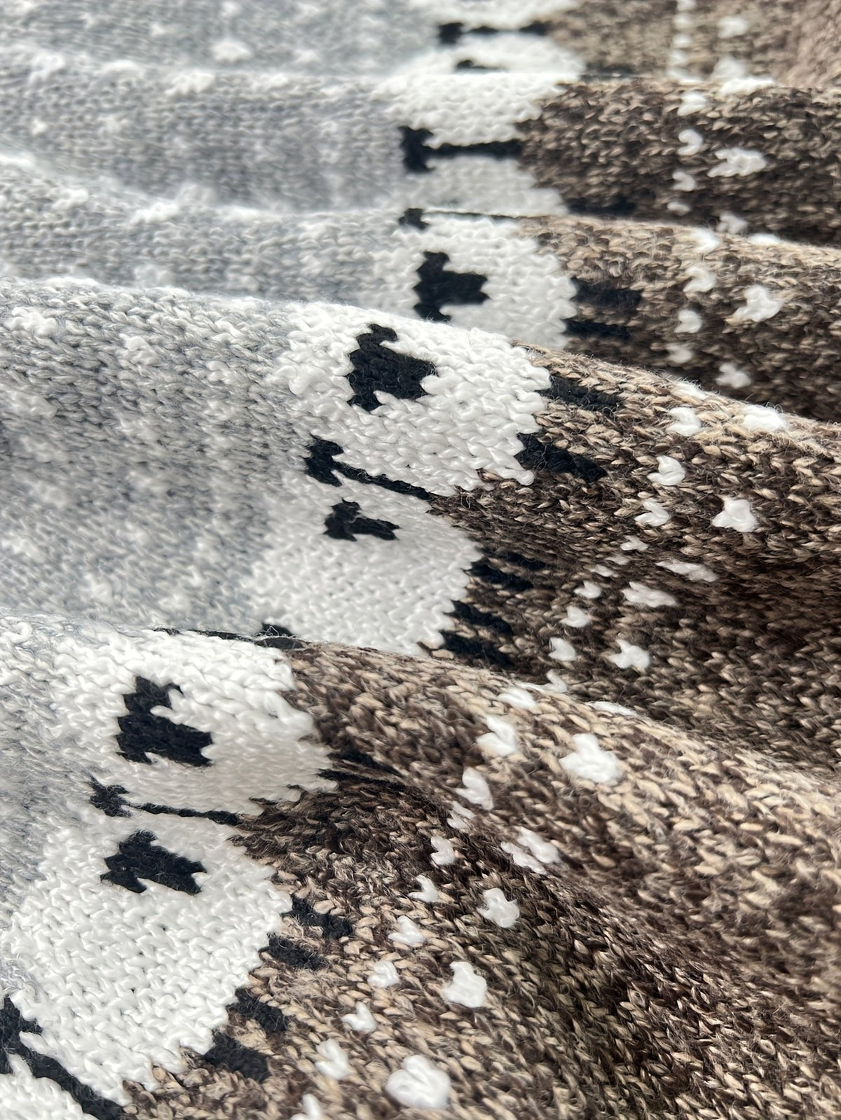 Jimena | Jersey de Punto Jacquard Mujer Oversize Canesú Nórdico