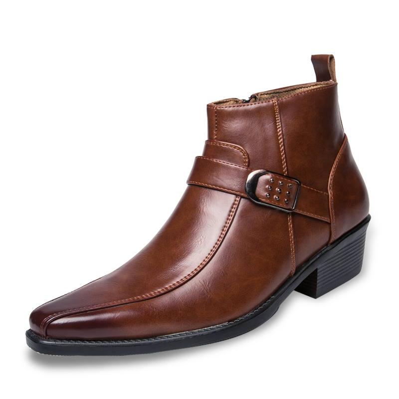 Jorge | Botines Chelsea Hombre Piel Hebilla Lateral