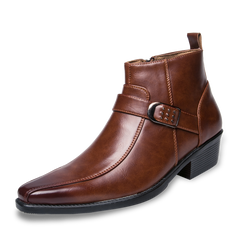Jorge | Botines Chelsea Hombre Piel Hebilla Lateral