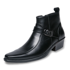 Jorge | Botines Chelsea Hombre Piel Hebilla Lateral