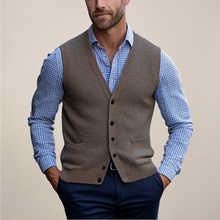 Koldo | Gilet de Punto con Botones Hombre Cuello V Bolsillos