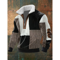 Koldo | Jersey con Cremallera Hombre Quarter Zip Forro Polar