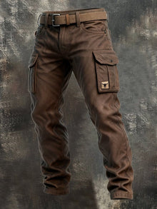 Koldo | Pantalón Cargo Hombre Bolsillos Laterales Corte Recto