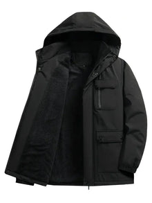 Koldo | Parka Impermeable Hombre Forro Polar con Capucha