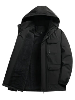 Koldo | Parka Impermeable Hombre Forro Polar con Capucha