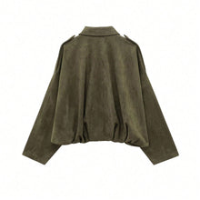 Laia | Chaqueta de Ante Mujer Oversize Cremallera
