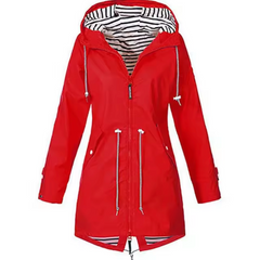 Laia | Chubasquero Impermeable Mujer con Capucha Cintura Ajustable