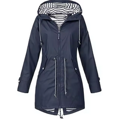 Laia | Chubasquero Impermeable Mujer con Capucha Cintura Ajustable