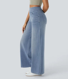 Laia | Jeans Wide Leg de Cintura Alta Mujer Pierna Ancha