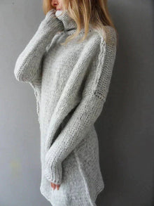 Laia | Jersey de Punto Oversize Mujer Cuello Alto Manga Larga