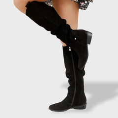 Leire | Botas Camperas Mujer Caña Alta de Ante
