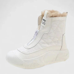 Leire | Botas Impermeables Mujer con Forro Interior Planas Cierre Frontal