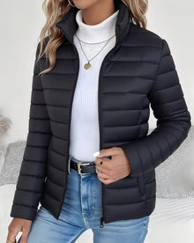 Leire | Chaqueta Acolchada Puffer Jacket Mujer Cuello Alto Cremallera