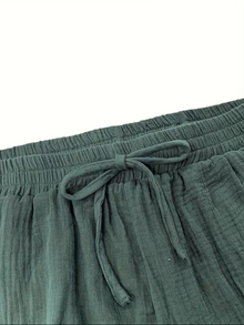 Leire | Conjunto Camisa y Short de Muselina Mujer Manga Larga