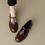Leire | Mary Jane Shoes Mujer Correa en T Punta Redonda