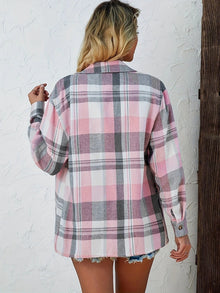 Lidia | Sobrecamisa Mujer de Cuadros de Algodón Manga Larga Oversize