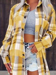 Lidia | Sobrecamisa Mujer de Cuadros de Algodón Manga Larga Oversize
