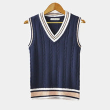 Hugo | Gilet Chaleco de Punto Hombre Cuello V Cable Knit
