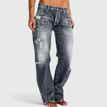 Lidia | Jeans Mujer Rotos Cintura Baja Pierna Recta