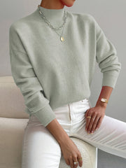 Lidia | Jersey de Punto Cuello Alto Mujer Manga Larga Oversize