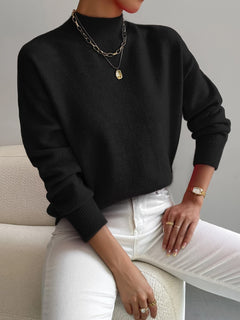 Lidia | Jersey de Punto Cuello Alto Mujer Manga Larga Oversize