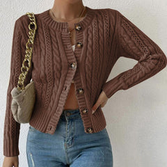 Lorena | Chaqueta de Punto Mujer Manga Larga Botones