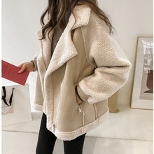 Macarena | Chaqueta de Borreguito de Ante Mujer Cremallera Oversize