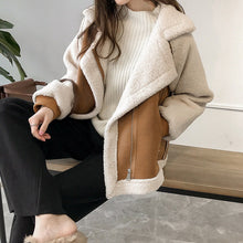 Macarena | Chaqueta de Borreguito de Ante Mujer Cremallera Oversize