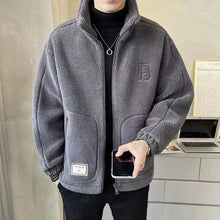 Marcos | Chaqueta de Borreguito Hombre Invierno con Capucha Cremallera