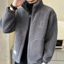 Marcos | Chaqueta de Borreguito Hombre Invierno con Capucha Cremallera