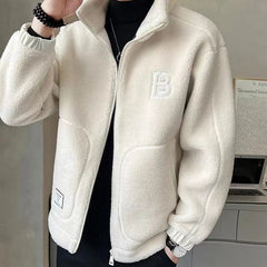 Marcos | Chaqueta de Borreguito Hombre Invierno con Capucha Cremallera