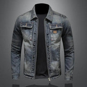 Marcos | Chaqueta Vaquera Hombre Vintage Multibolsillos